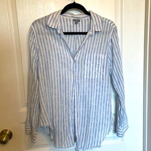 Arie stripped button up shirt
